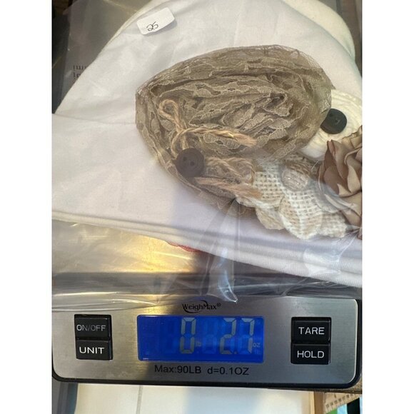 Handmade Infant Girl Beanie Hat Red White Neutral Christmas Holidays Valentines - Picture 11 of 11